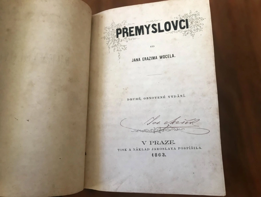 Jan Erazim Wocel: Přemyslovci + Marie Malloková: Šlechetný život 2 díly - konvolut 1863/1875