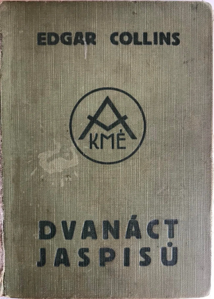 Dvanáct jaspisů 1933 - Edgar Collins - kriminální román - 1. vydání