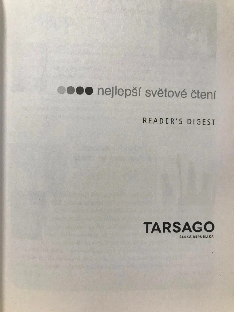 Reader's Digest Nejlepší světové čtení - Moriarty + 3 romány