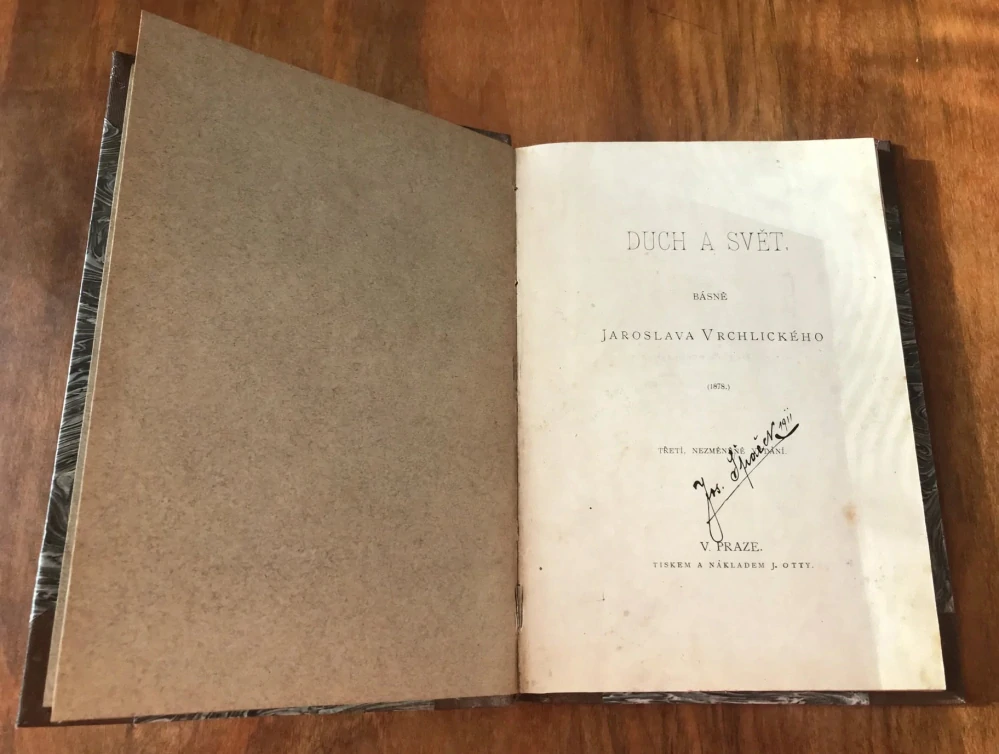 Duch a svět básně Jaroslava Vrchlického : (1878) - 3. nezměněné vydání - 1899 - J. Otto