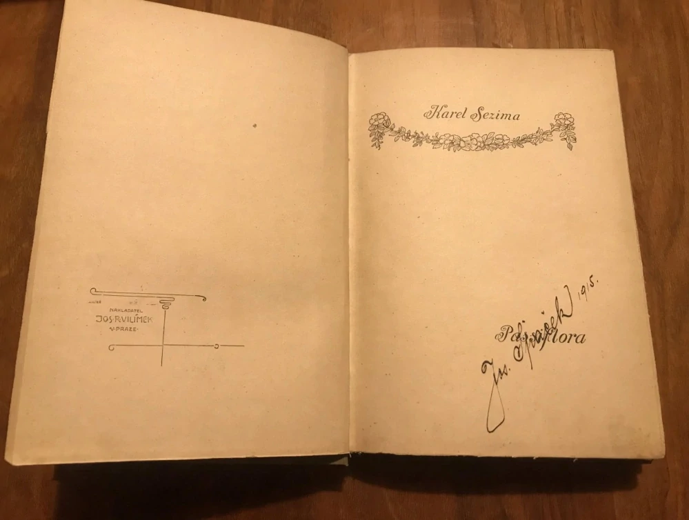 Passiflora - Román - Jos. R. Vilímek - 1903 - 1. vydání - 246 stran - Karel Sezima