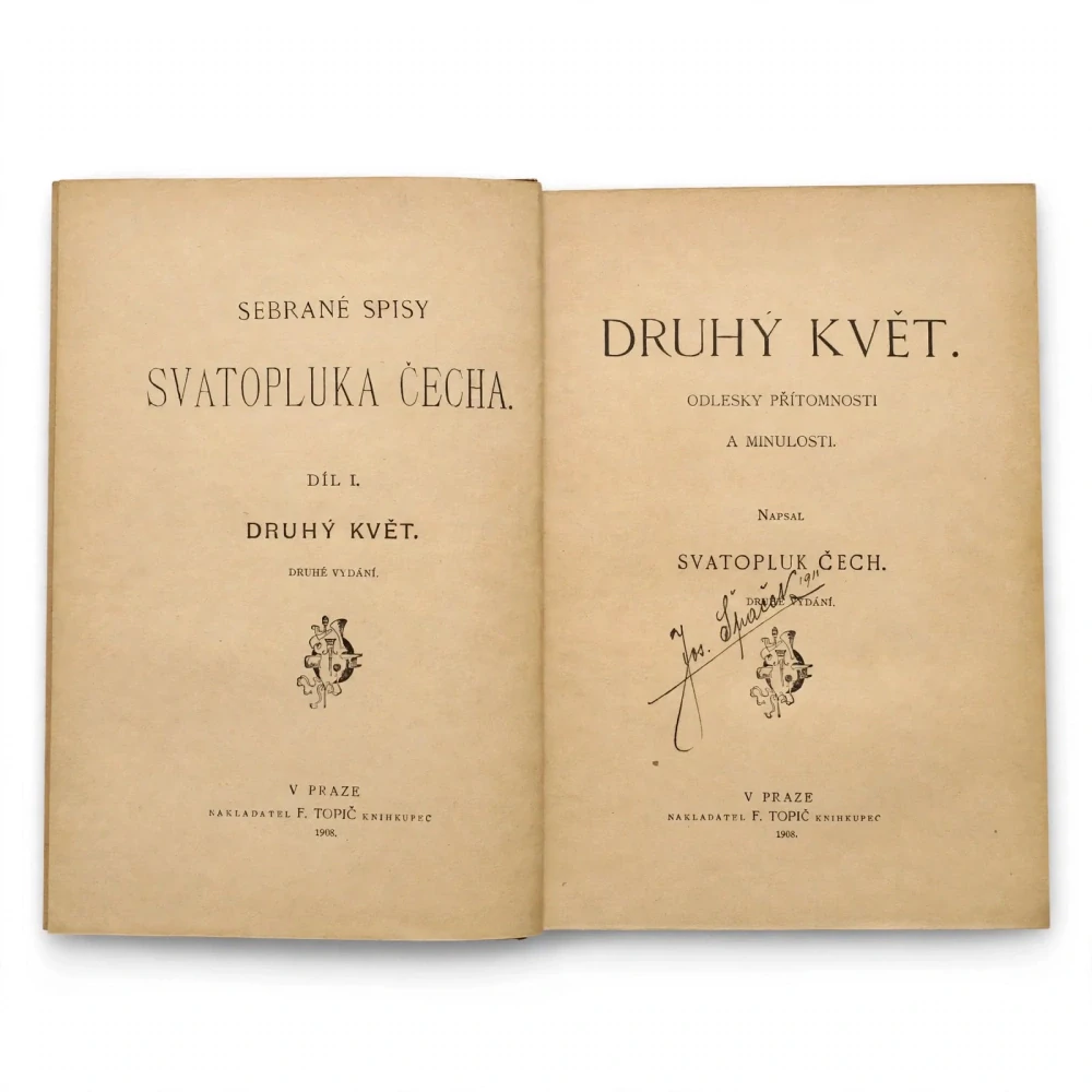Svatopluk Čech - Druhý květ. Odlesky přítomnosti a minulosti