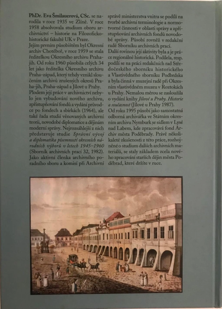 Eva Smilauerova Poděbrady v proměnách staletí 1 dil do roku 1850 Scriptorium 2001