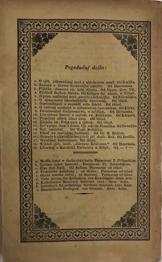 Časopis pro katolické duchowenstwo - VII. ročník, svazek 4. - 1834