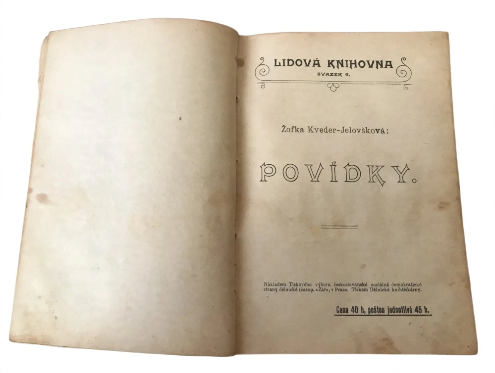 Rozvrat - Obraz ze života - Lidová knihovna Svazek 6. - 1904 - Edvard Hegner - Konvolut 3 svazků - David Leb Magdeburger S. Kohn 1908 - Povídky Žofka Kveder-Jelovšková