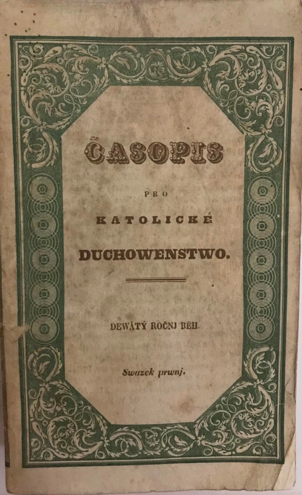 FARNÍ KNIHOVNA - Časopis pro katolické duchovenstvo 1833-1844 - 24 svazků / 9 ročníků - Ex libris Ant Krel - Komplet