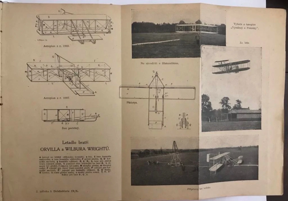 DALEKOHLED 1909 - Dobytí vzduchu - Mládek - letectví Wright