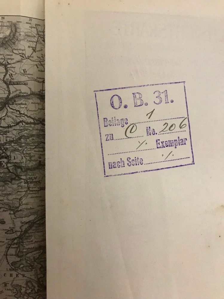 1912 Eisenstein Reise Konstantinopel - dedikace Erzherzog Franz Ferdinand