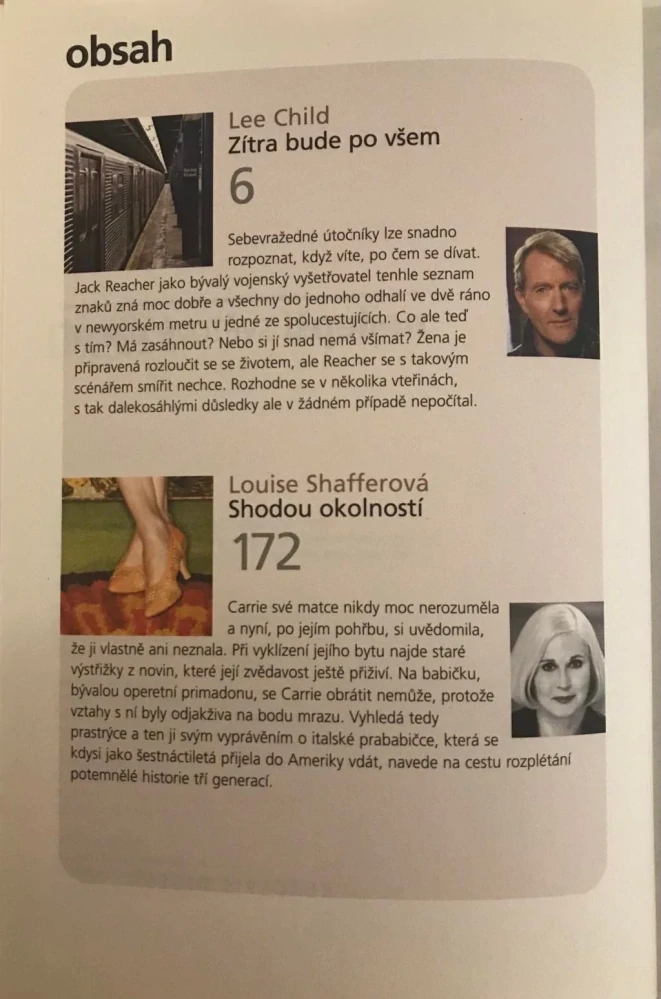 Nejlepší světové čtení -2011 - 4 romány - Child, Shafferová, Patterson, McCall Smith