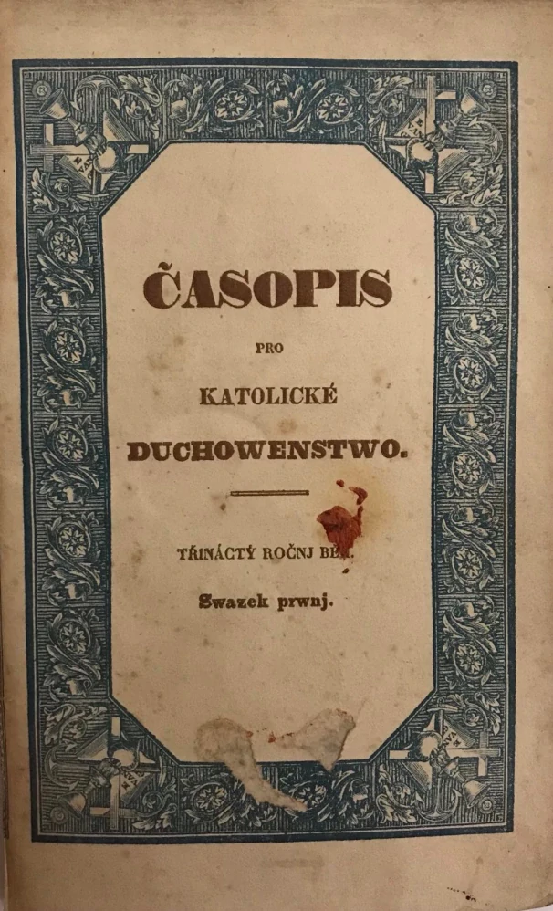 FARNÍ KNIHOVNA - Časopis pro katolické duchovenstvo 1833-1844 - 24 svazků / 9 ročníků - Ex libris Ant Krel - Komplet