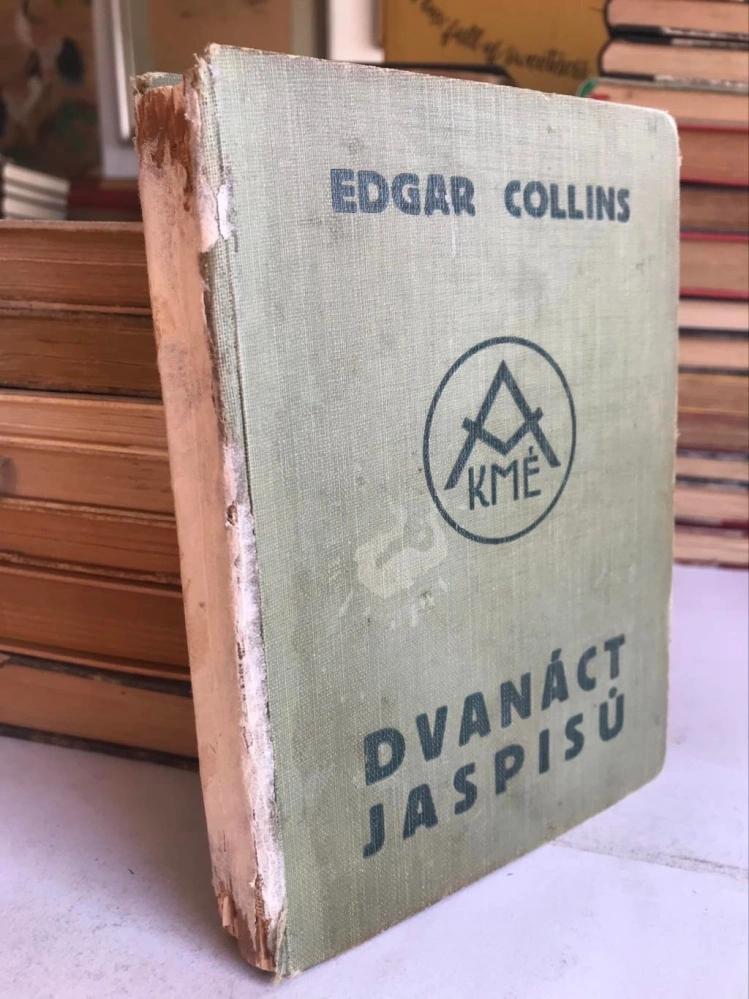 Dvanáct jaspisů 1933 - Edgar Collins - kriminální román - 1. vydání