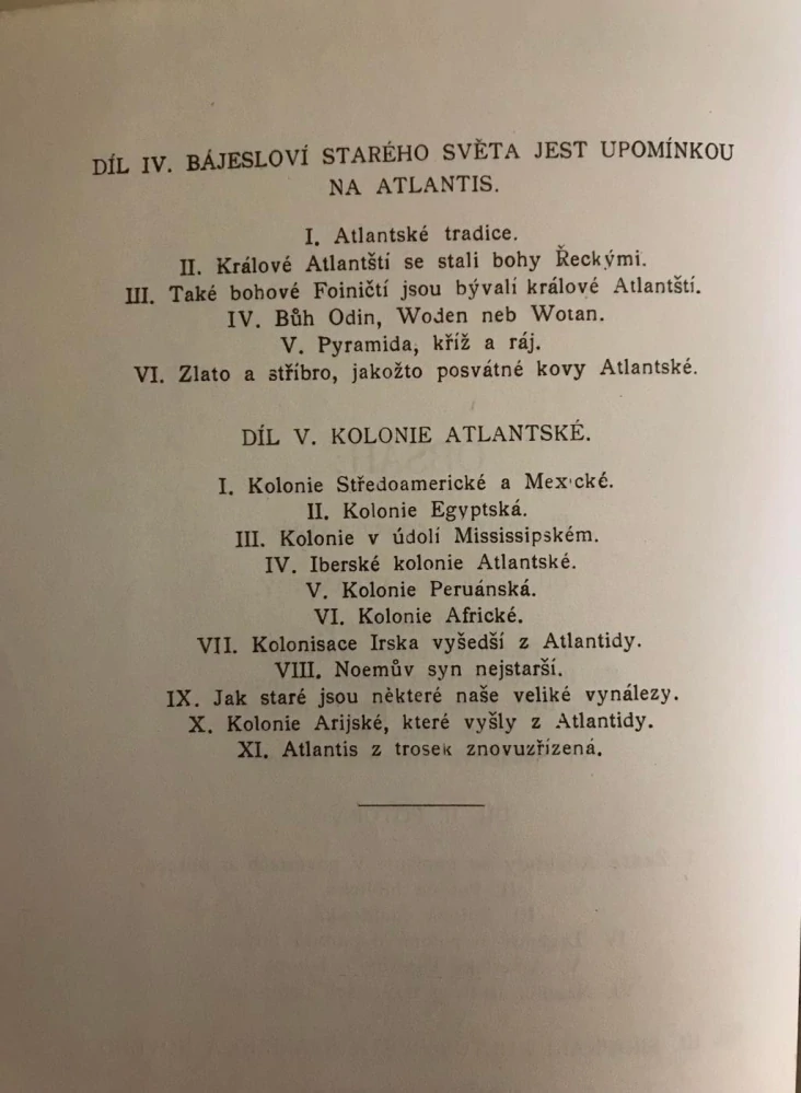 Atlantis svět předpotopní 1924 - Ignatius Donnelly - komplet Kniha I + II - The Antediluvian World