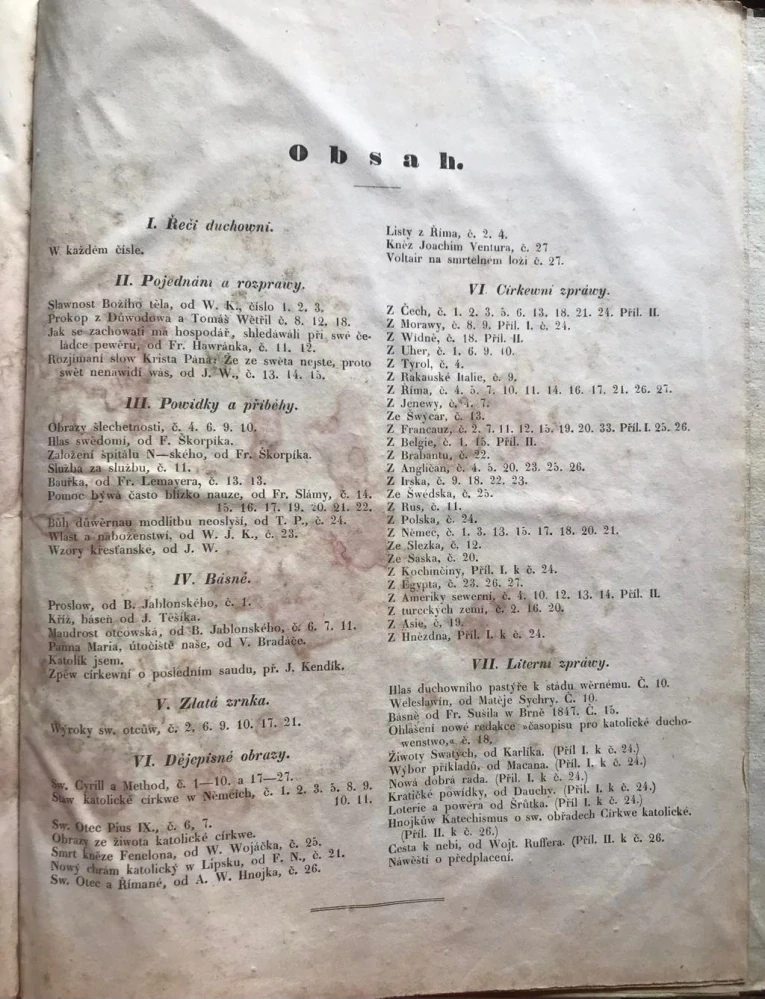 BLAHOWĚST 1847 - I. ročník - kompletní svázaný ročník s č.1 - Štulc