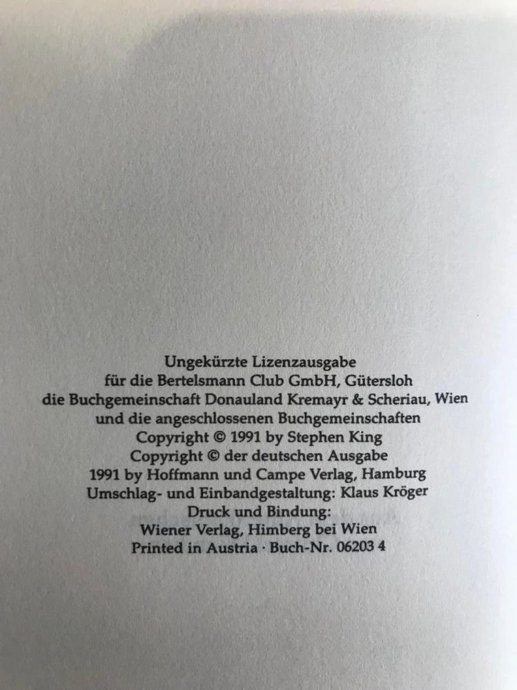 KING Stephen - In einer kleinen Stadt - Needful Things - 1991