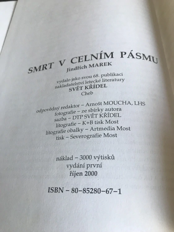 Jindrich Marek Smrt v celnim pásmu ostraha cs hranic 1918-1948 1.vyd. 2000