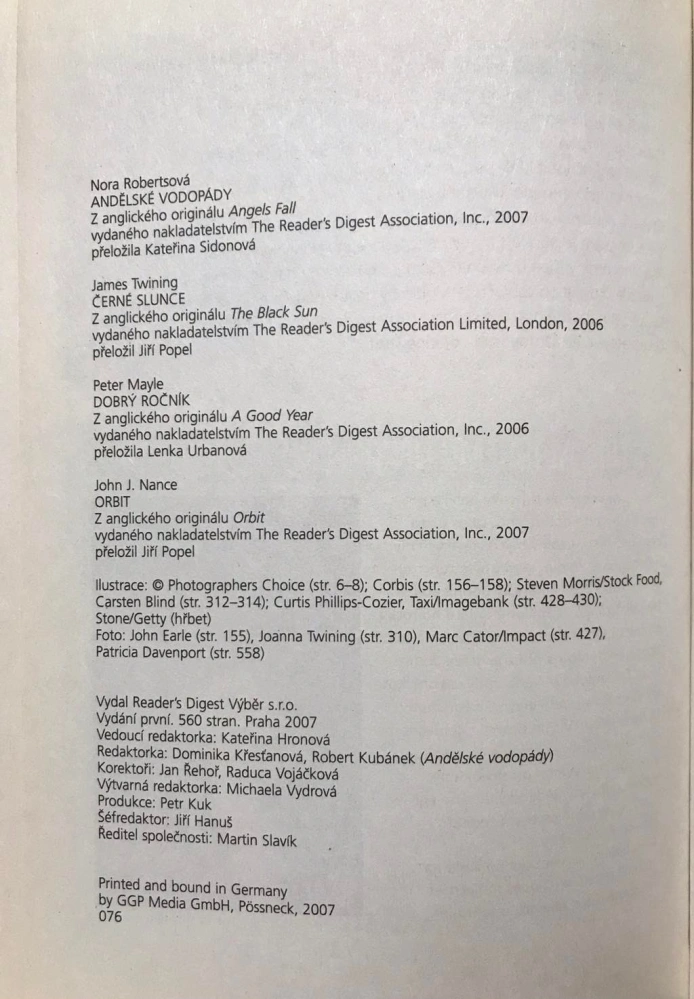 Nejlepší světové čtení 2007 - 4 romány - Nora Robertsová
