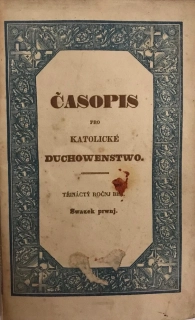 Časopis pro katolické duchowenstwo 1840 - XIII./1 - Třináctý roční běh