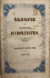 Časopis pro katolické duchowenstwo 1843 XVI. 2 a 3 - Dvojice - Šestnáctý roční běh